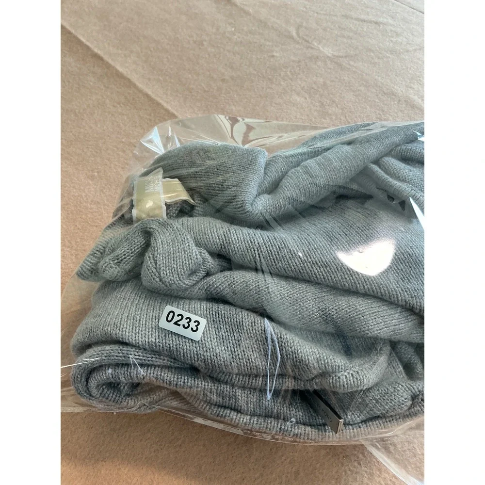 Michael Kors Sweater Womens Large Gray Excellent Side Zip High Low Knit Pullover